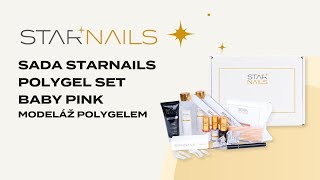 Sada STARNAILS Polygel Set Baby Pink - modeláž polygelem