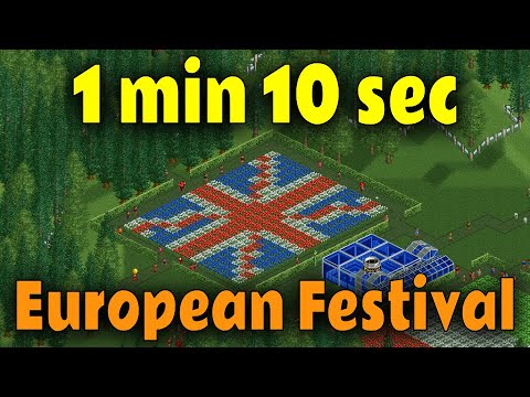 Beating European Cultural Festival in 1m 10s - OpenRCT2 speedrun