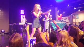 Sabrina Carpenter performing &quot;Four Five Seconds&quot; at the D23 Expo
