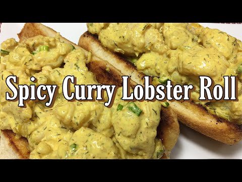 Spicy Curry Lobster Roll #Jamaican Style #Recipe | #Tikicookstv | #ASMR #Food