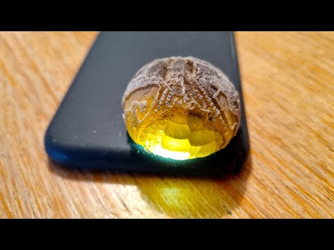 I have found a crystal sea urchin (fossil)