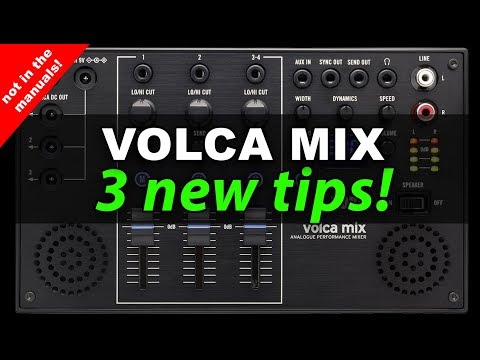 Volca Mix - 3 new tips that aren't in the manuals!