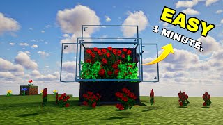 Minecraft:- Automatic Flower Farm🌷