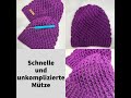 Schnelle Und Unkomplizierte Mütze Häkeln Crochet Crochethat Freepattern