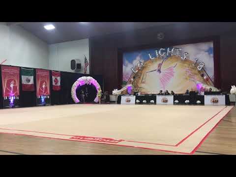 Onopriienko Viktoriia (Ukraine) - 16.3 - Clubs - Level 10 Junior - LA Lights 2018