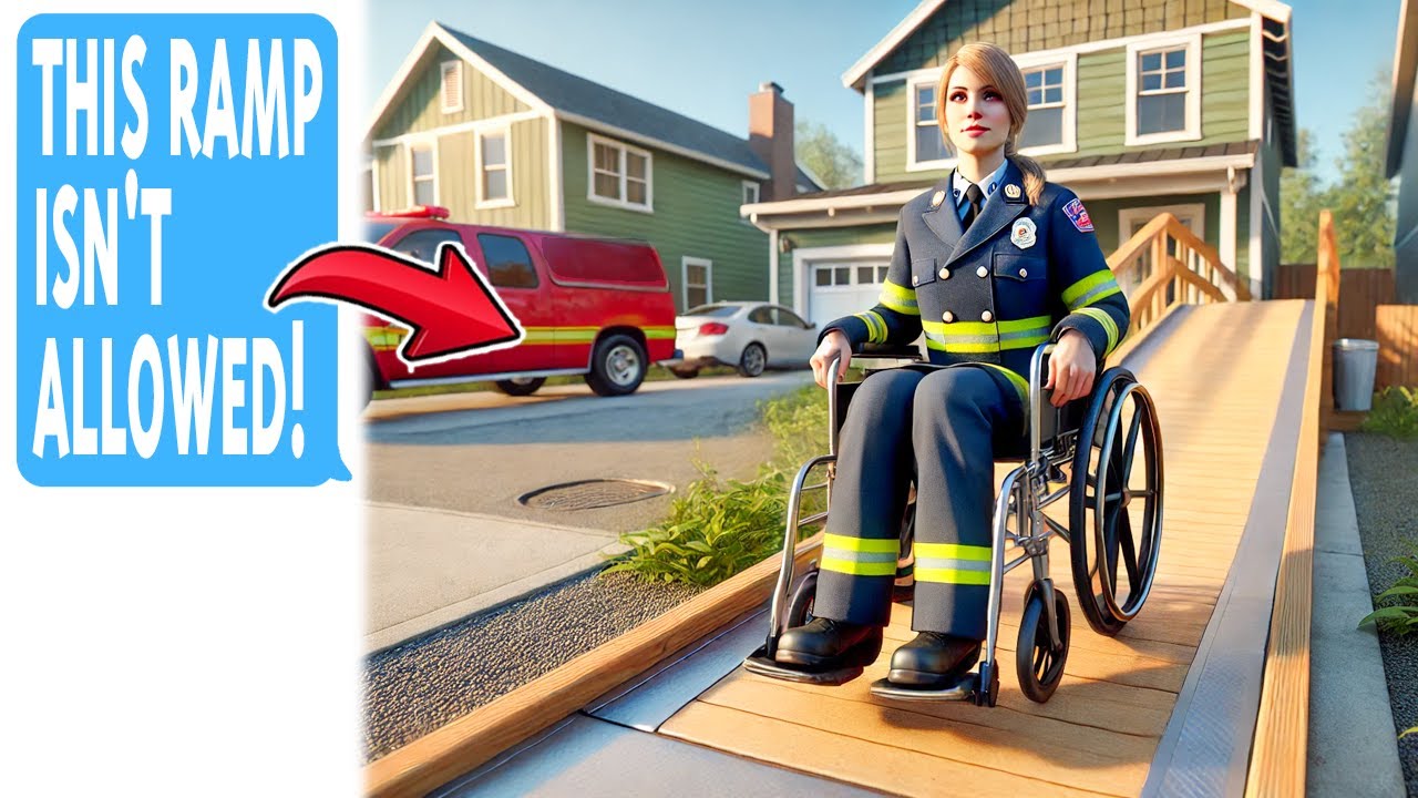 HOA Karen Illegally Tears Down The Ramp I Built For My Disabled Mother… She Was The Fire Chief!!