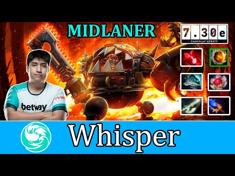Wisper - Timbersaw | MID | MIDLANE | 7.30e Update Parch | Gameplay Pro | Dota 2 Monstruo