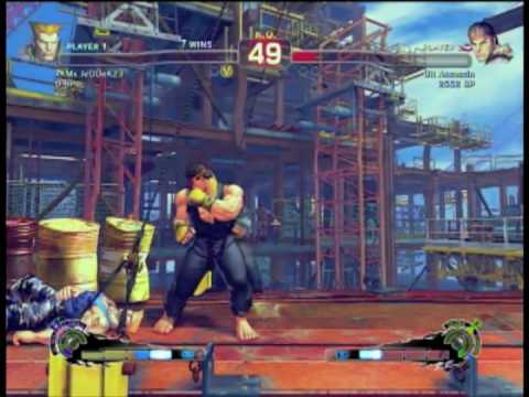SSF4: Ult Assassin (Ryu) vs xKMx JeDDeK23 (Guile) Endless Battle 7/20/10