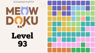 Meowdoku: Brain puzzle Games Level 93 walkthrough solution