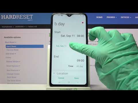 How to Add Event to Calendar in SAMSUNG Galaxy A10 – Use Calendar