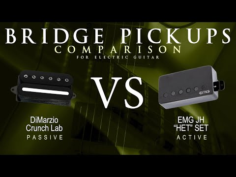 DiMarzio CRUNCH LAB vs EMG JH HET SET - Bridge Guitar Pickup Comparison Tone Demo