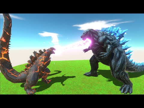 Battle Tournament Of Godzilla VS Lava Itself - Animal Revolt Battle Simulator