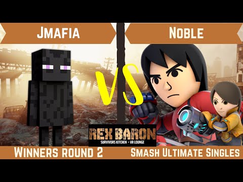 Rex Baron 6 Winners Round 2 - Jmafia (Steve) Vs. Noble (Mii Brawler, Mii Gunner)