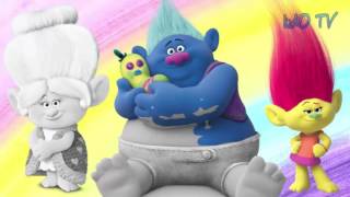 TROLLS Movie 2016 Coloring Book COMPILATION: Poppy, Branch and other Trolls Dancing + 4 Mo