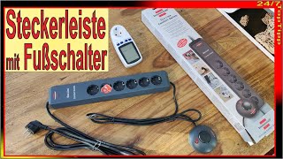 Energie sparen [ Steckdosenleiste mit Fußschalter ] Brennenstuhl Eco Switch - Standby aus