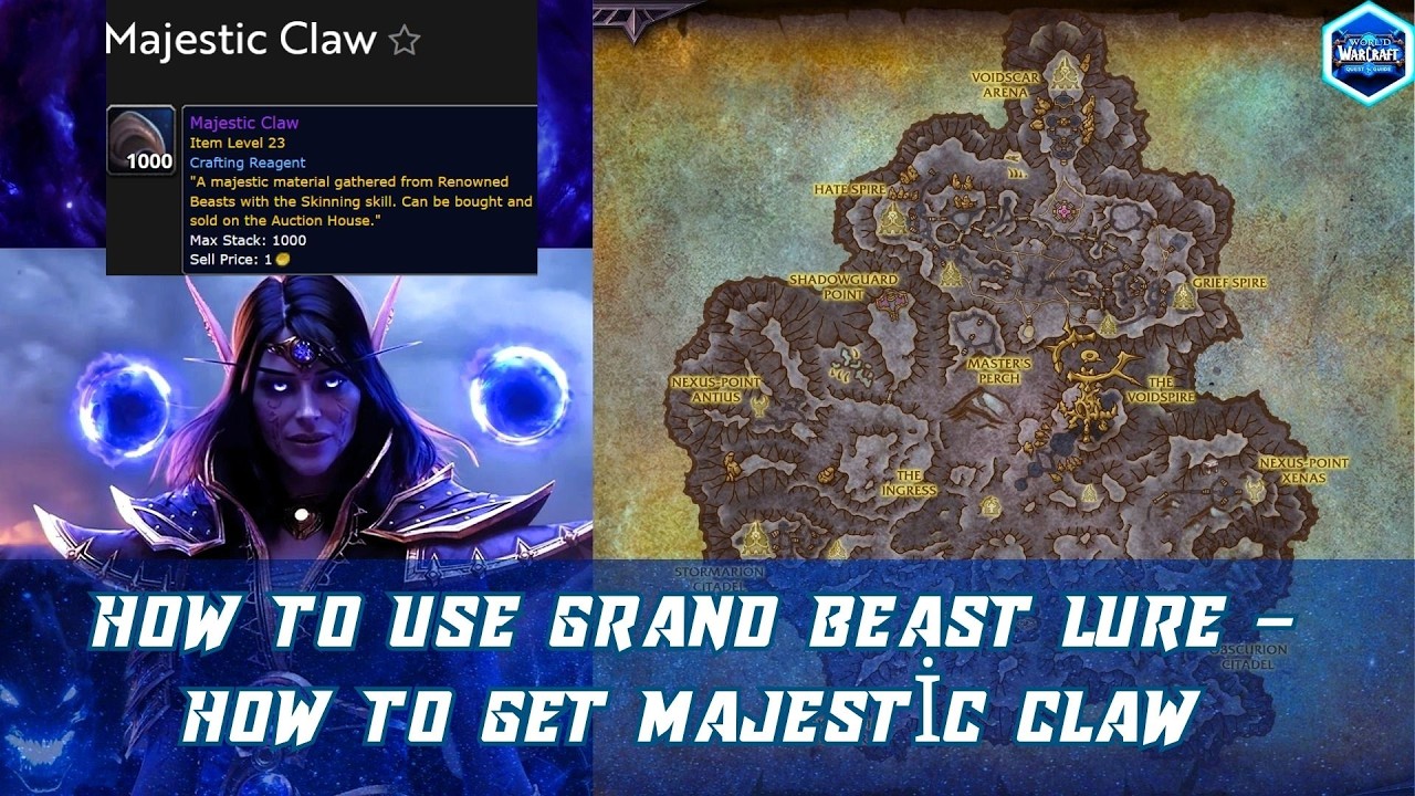 How to use Grand Beast Lure – How to Get Majestic Claw | Midnight Skinning Guide | Easy Gold