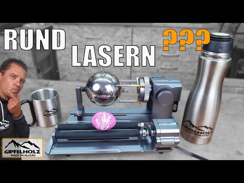 Rund lasern - Rotary R1 Pro und R2 von Atomstack im Test - Roller - Rotary Einstellungen - Bedienung
