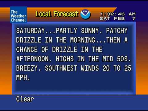 WeatherStar 4000 Emulator LF  2/7/09