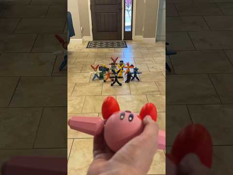 Kirby Megabot Bowling! #shorts #kirby #pokemon #bowling #sports #disney #funny #pikachu #smash #fyp