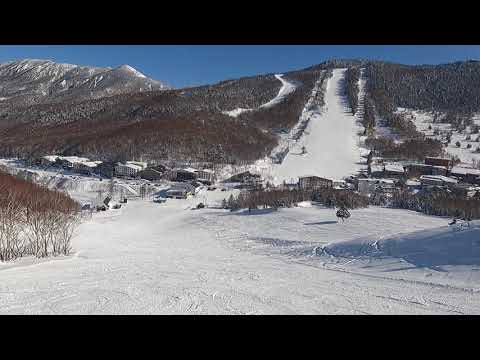 2021/1/25 一ノ瀬ダイヤモンドゲレンデスキー場  最高の快晴の中サクッと滑ってみました！