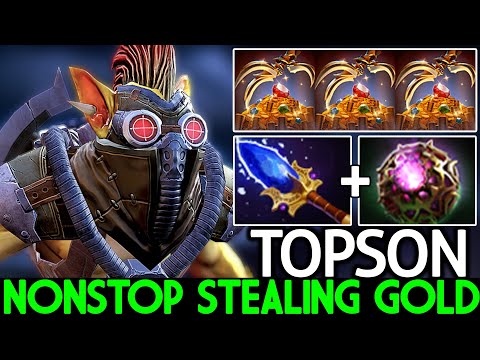 TOPSON [Bounty Hunter] New Crazy Spectre Nonstop Stealing Gold Dota 2