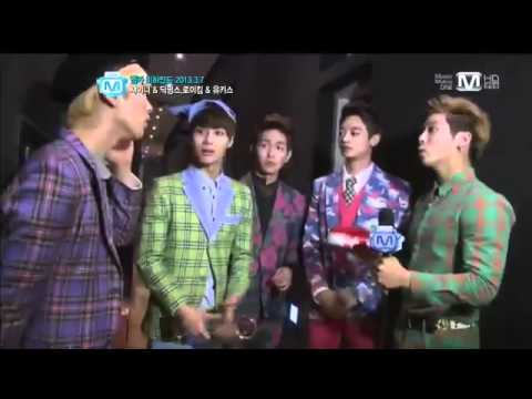 [ENG SUBS] 130314 Wide News M! Countdown Behind the scenes - SHINee