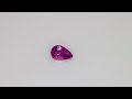 Pink Sapphire, drop cut, 1.10 ct Video 1