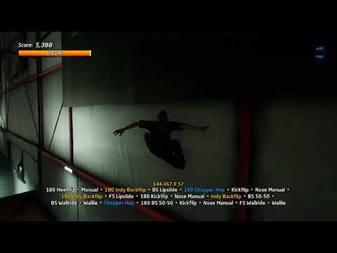 Tony Hawk 1+2 The Hangar Secret Score in a single combo (Score above 19,827,000)