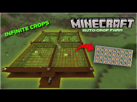 Minecraft AUTO-CROP FARM | Easy To Build | Java 1.21.8+