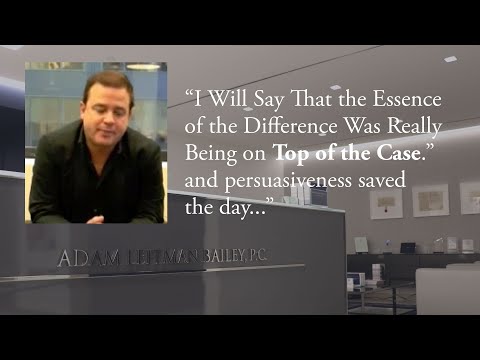 “I Will Say That the Essence of the Difference Was Really Being on Top of the Case.” testimonial video thumbnail