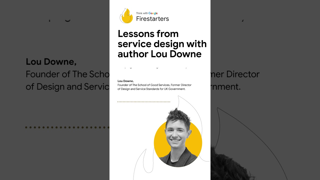 Lessons from service design with author Lou Downe