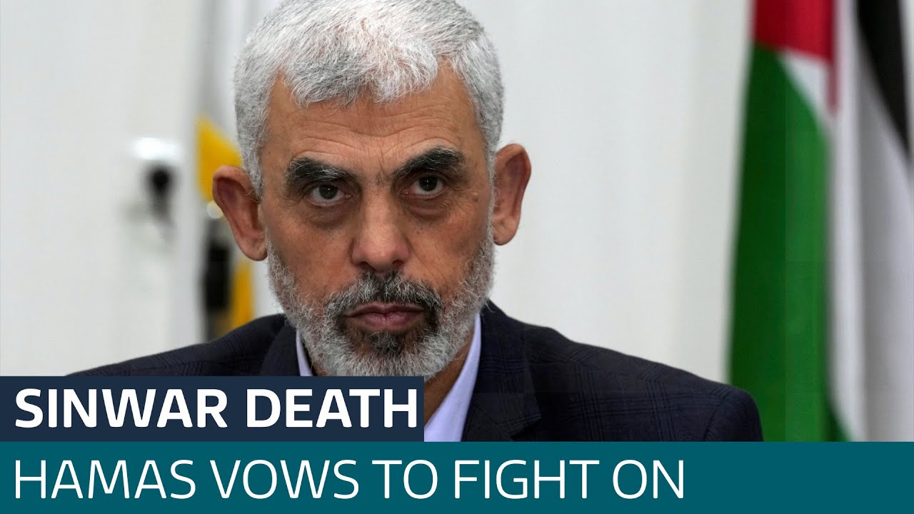 Hamas says it will fight on after confirming the death of its leader Yahya Sinwar in Gaza | ITV News