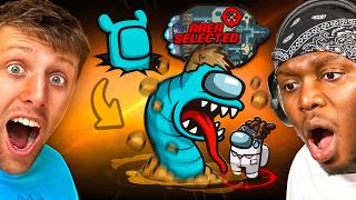 SIDEMEN AMONG US SANDWORM ROLE: DIG UNDER THE MAP TO WIN