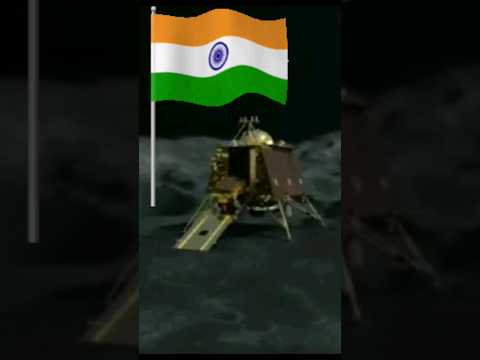 guys chandrayaan 3 successful landing on moon india 🇮🇳 is a first country land on South Pole #shorts