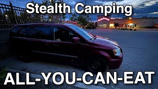 Stealth Camping at an ALL YOU CAN EAT Chinese Food Buffet • Mandarin