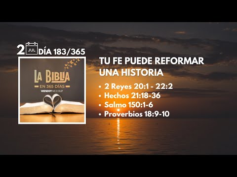 2 Jul- Día 183/365 | Tu fe puede reformar una historia ✨