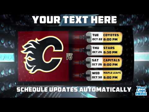 NHL Dynamic Schedule (Flames Example)