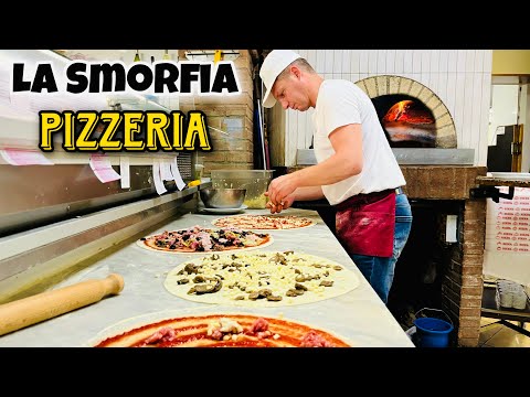 Capricciosa ! Comida em Modena 🇮🇹 La Smorfia forno pizzaria🍕 | Vignola #pizza