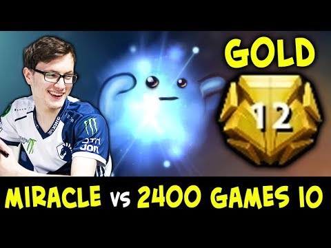 Miracle vs 2400 games Io SPAMMER — GOLD TIER all relics
