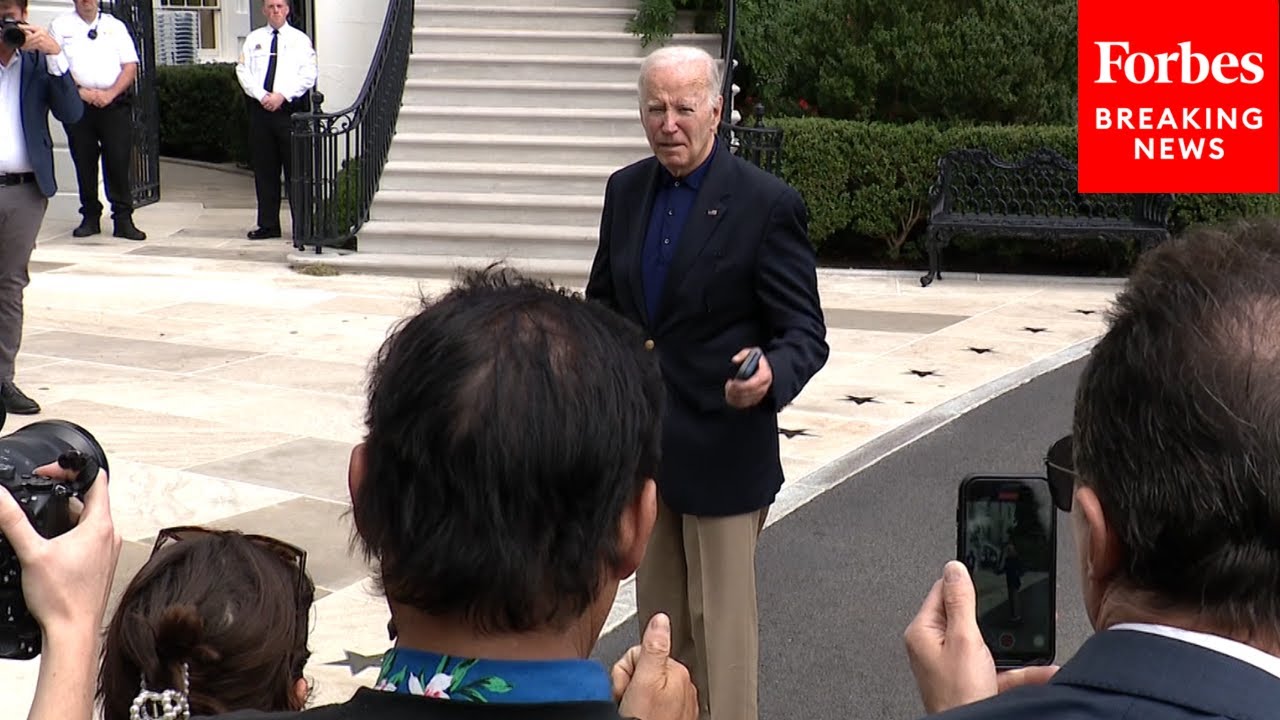 JUST IN: President Biden Returns To White House, Speaks To Press About Situation In The Middle East