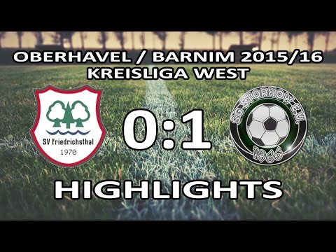 SV FRIEDRICHSTHAL - SG STORKOW 0:1 - Highlights [Kreisliga West 2015/16 - 12.Spieltag]