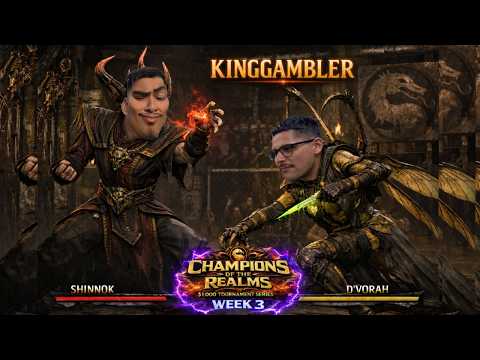 COTR WEEK 3 POOLS TO TOP 8 ?!?! (MORTAL KOMBAT X)(PC)(CHAMPIONS OF THE REALMS)