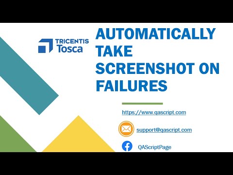 Tosca Tutorial | Lesson 17 - Automatically take Screenshot on Failures | TBox Automation Module |