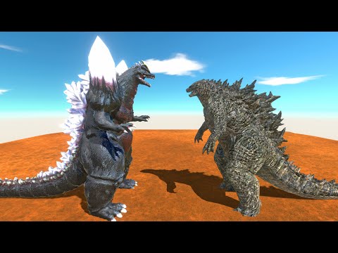SPACEGODZILLA vs GODZILLA - Animal Revolt Battle Simulator