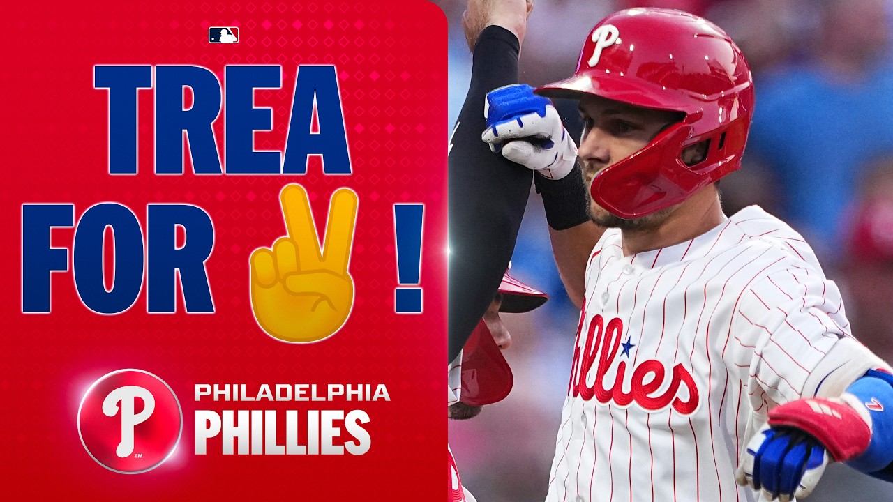 Trea Turner crushes TWO HOME RUNS and drives in 5 RBI for the Phillies! ✌️🔔 | MLB Highlights