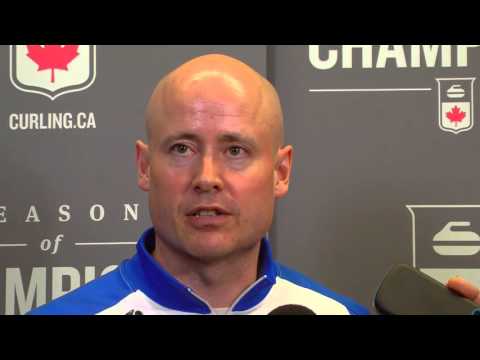 2016 Tim Hortons Brier - Media Scrum - Semifinal