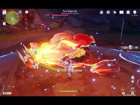 Solo Ayato without 5star weapon showcase (Genshin impact)