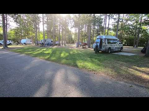 Campsites near the basin road. Our van is parked in site 22.