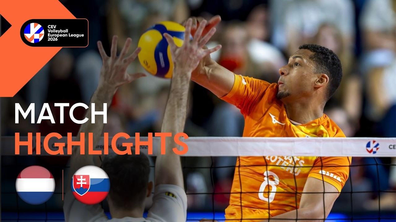 Highlights | The Netherlands vs. Slovakia | CEV Volleyball European League 2026 | Men