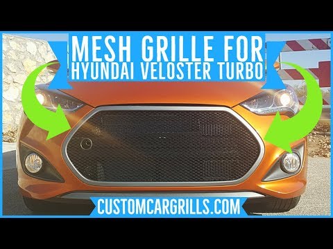 2012 - 2017 Hyundai Veloster Turbo Mesh Grill Insert kit by